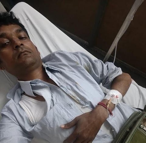 डीजल चोरों ने सुरक्षा कर्मी पर हमला कर किया घायल