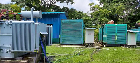 बाराटांग द्वीप के पावर हाउस की एक तस्वीर, जहाँ बिजली आपूर्ति की समस्या बनी हुई