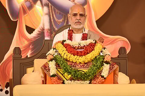 श्रीमद्भागवत कथा श्रवण करना भक्ति, आत्म-शुद्धि का सरल साधन है : भाईश्री रमेश भाई ओझा