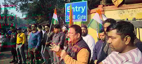 आईएनटीटीयूसी ने विभिन्न मांगों को लेकर की पथसभा