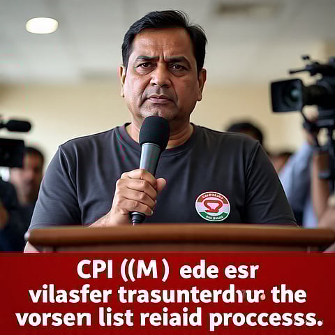 माकपा ने मतदाता सूची संशोधन प्रक्रिया पर उठाए गंभीर सवाल