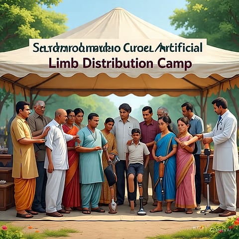 सरदारशहर परिषद का निशुल्क कृत्रिम पांव वितरण शिविर
