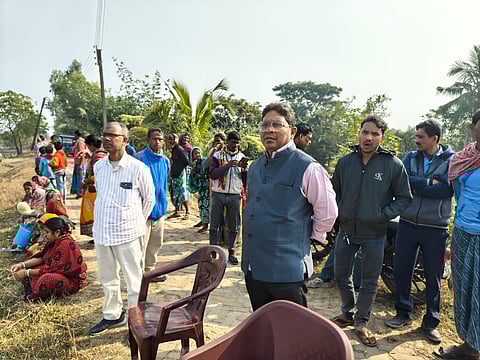 रायदीघी के विधायक डॉ. आलोक जलदाता घटनास्थल पर पहुंचे
