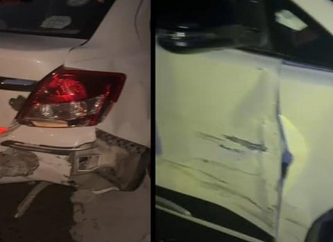 Picture of the vehicle after damage