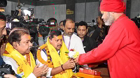 पटना के महावीर मंदिर में पूजा के बाद बोले भाजपा के नये कार्यकारी अध्यक्ष- नया दायित्व मेरे लिए पार्टी का आशीर्वाद