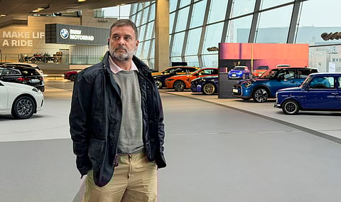 जर्मनी में BMW गाड़ियां देखने के बाद बोले राहुल- भारत में विनिर्माण का तंत्र विकसित करने की जरूरत