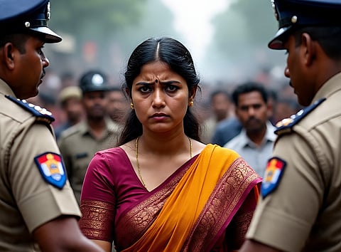 A con woman was arrested in Uttarakhand after she fled with the hard-earned money of laborers.