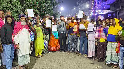 Voters in North Dumdum are outraged after 598 names went "missing" from the voter list.