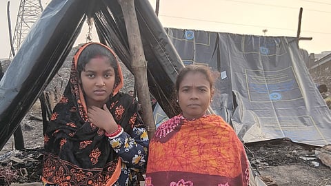 गर्भवती महिला चैताली और उनकी सास पूर्णिमा