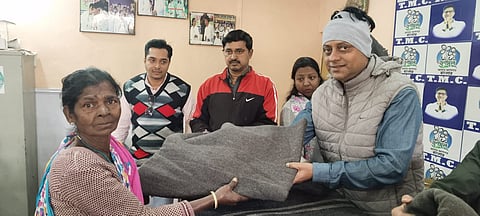 300 जरूरतमंद लोगों में बांटे गये कंबल