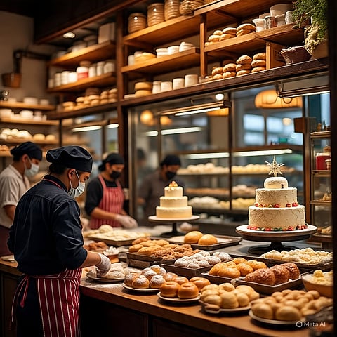 नए साल से पहले शहर की बेकरी में बढ़ी रौनक