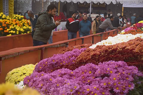 The new year was filled with the fragrance of flowers in Khardaha.