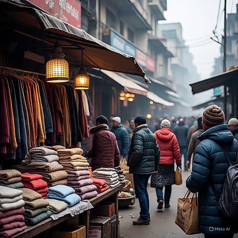 कोलकाता में ठंड बढ़ी, हीटर और ऊनी कपड़ों की बिक्री में उछाल