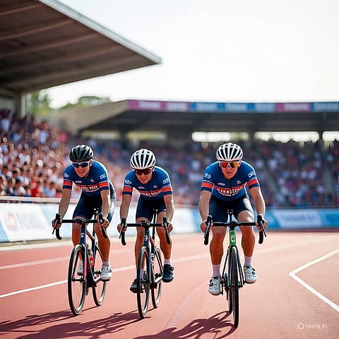 राष्ट्रीय स्कूल ट्रैक साइक्लिंग में द्वीप टीम का शानदार आगाज