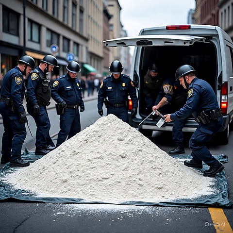 हटबे पुलिस की बड़ी कार्रवाई, 6.979 किलोग्राम मेथामफेटामीन बरामद