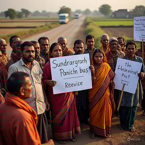 सुंदरगढ़ पंचायत के ग्रामीणों ने बोलचा मार्ग से शाम की बस सेवा की मांग उठाई
