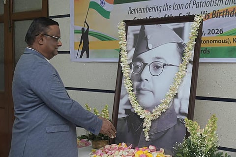 सेंट जेवियर्स कॉलेज (कलकत्ता) के पूर्व छात्रों ने नेताजी की जयंती मनायी