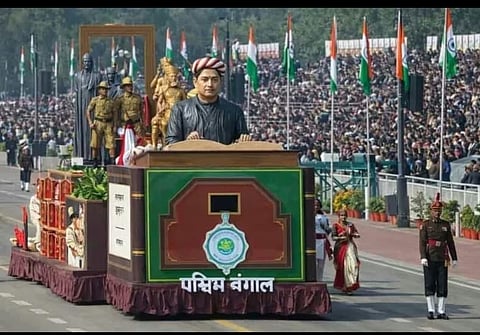 विवादों के बीच कर्तव्य पथ पर बंगाल की झांकी