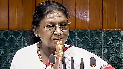 राष्ट्रपति मुर्मू ने अभिभाषण में विकसित भारत की कैसी तस्वीर प्रस्तुत की?