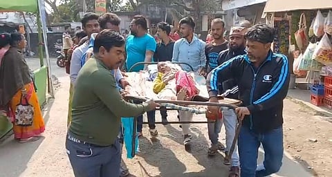 People carried a 93-year-old woman on a cot to the hearing center and surrounded the Electoral Registration Officer (ERO)!