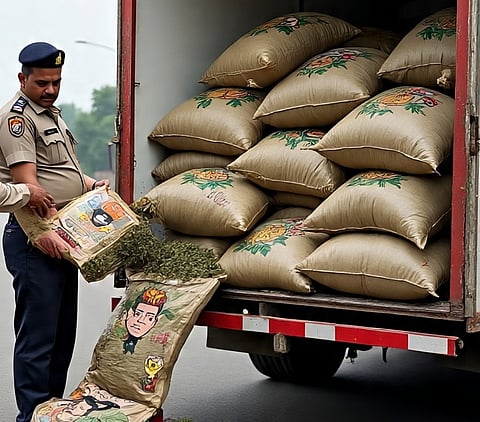 Drug trafficking under the guise of vegetable trade: STF seizes 300 kg of cannabis!