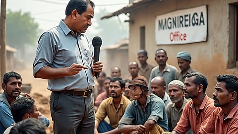 मनरेगा कर्मचारियों के वेतन पर सांसद का हस्तक्षेप