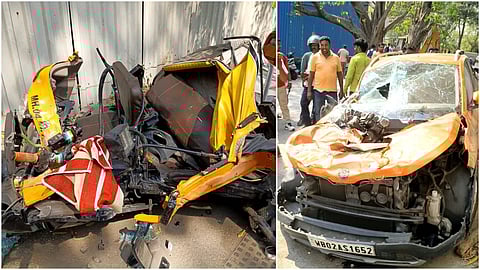 मुंबई मेट्रो के खंभे का हिस्सा गिरा, 1 की मौत, 3 घायल