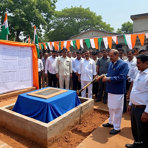 कन्यापुरम पंचायत भवन शिलान्यास, 3.24 करोड़ स्वीकृत