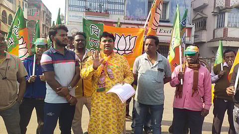 तृणमूल पर लगा भाजपा कर्मियों को भगाने का आरोप