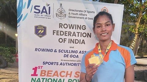 मृता मिंज ने प्रथम बीच स्प्रिंट राष्ट्रीय रोइंग चैंपियनशिप में जीता स्वर्ण पदक