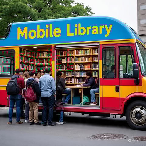 मोबाइल लाइब्रेरी पहल से छात्रों और समुदाय को मिलेगी पुस्तकों तक आसान पहुंच