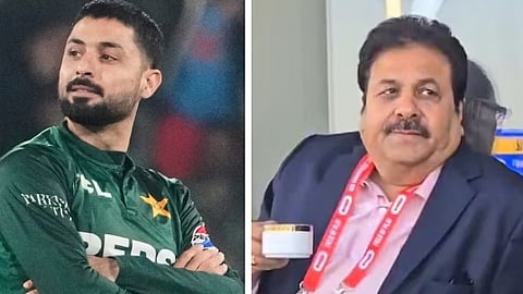 पाकिस्तानी स्पिनर अबरार अहमद और बीसीसीआई उपाध्यक्ष राजीव शुक्ला ( फाइल फोटो)।