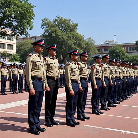 पुलिस प्रशिक्षण विद्यालय प्रोथ्रापुर में 75वें बैच के रंगरूट पुलिस कांस्टेबलों की पासिंग आउट परेड आयोजित