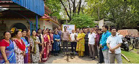 पेवर ब्लॉक बिछाने के कार्य का हुआ शिलान्यास