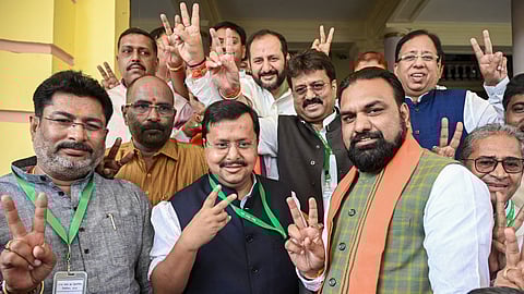 बिहार में राज्यसभा की पांचों सीट पर NDA की जीत