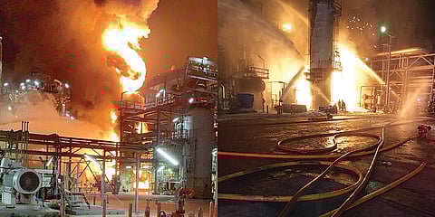 ड्रोन अटैक से कुवैत की दो तेल रिफाइनरी में आग