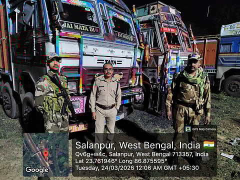 48 टन अवैध कोयला के साथ 2 ट्रक किये गये जब्त