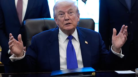 अब तक ट्रंप ईरान युद्ध को लेकर बड़े-बड़े दावे करते रहे हैं ( फाइल फोटो )