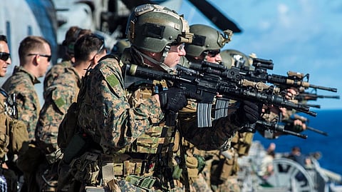 अमेरिका बड़े पैमाने पर जमीनी युद्ध की तैयारी कर रहा है ( फाइल फोटो )।