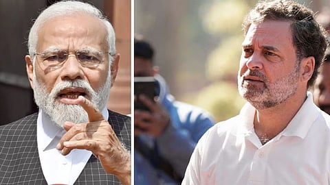 राहुल गांधी प्रधानमंत्री नरेंद्र मोदी पर लगातार आरोप लगा रहे हैं ( फाइल फोटो )।