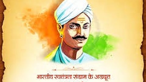 अमर शहीद मंगल पांडे के स्मृति पर मंगल मिनार पर पुष्प चक्र अर्पित