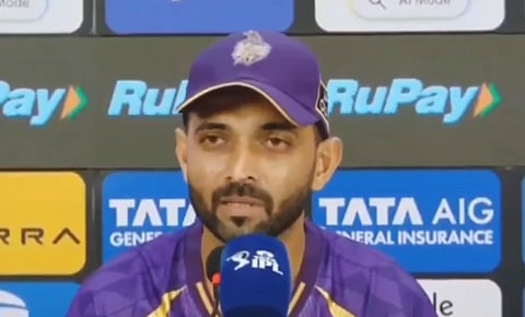 मैच के बाद मीडिया के सवालों के दौरान अजिंक्य रहाणे ने अपने खेल का बचाव किया।