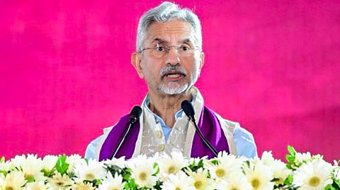 भारतीय प्रबंध संस्थान के दीक्षांत समारोह को संबोधित करते हुए विदेश मंत्री एस जयशंकर।