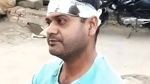 घायल सेना जवान