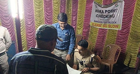 ADPC क्षेत्र में नाका चेकिंग के दौरान कई मामले हुए दर्ज