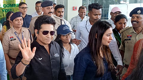 खेलों को बढ़ावा देने पहुंचे तेंदुलकर