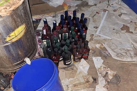 बिलिग्राउंड पुलिस की कार्रवाई, अवैध शराब बनाने की सामग्री नष्ट