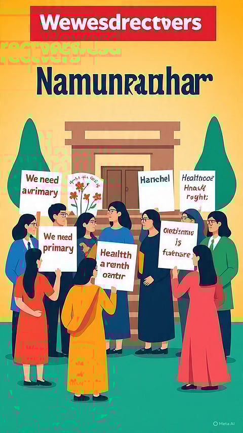 नमुनाघर में प्राथमिक स्वास्थ्य केंद्र की मांग तेज