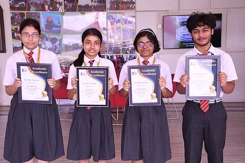 ग्रिफिन्स इंटरनेशनल स्कूल में AISSE 2026 टॉपर्स का सम्मान
