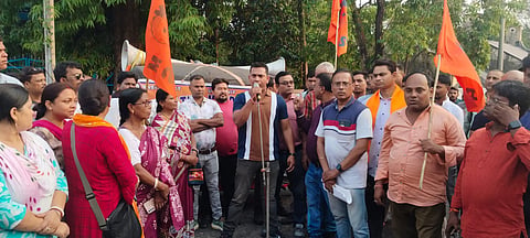 भारतीय मजदूर संघ बर्नपुर ने प्रदर्शन कर रखी कई मांगें